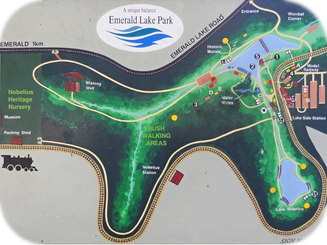 Map of Emerald Lake