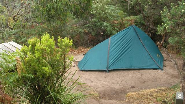 My tent at Ryans Den