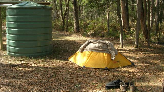 My tent at Cut Out Camp.